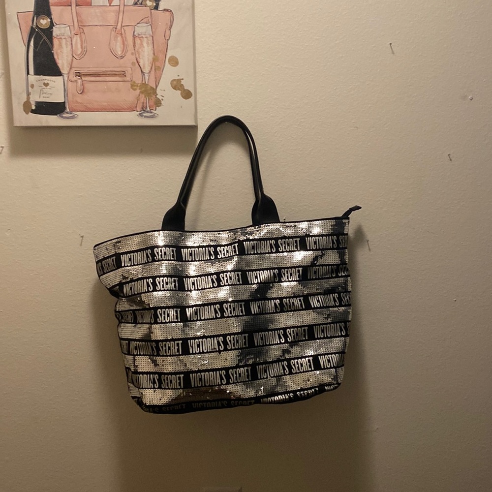 Black and sparkly bag from Victoria Secret